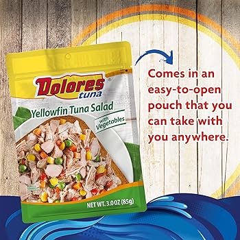 Amazon.com : Dolores Chunk Light Yellowfin Tuna Salad with